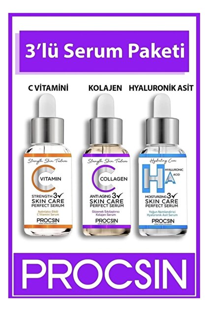 PROCSIN Üçlü Serum Seti - Fiyatı, Yorumları