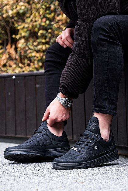 Siyah - 07 Dikişli Unisex 14 Renkli Günlük Ayakkabı