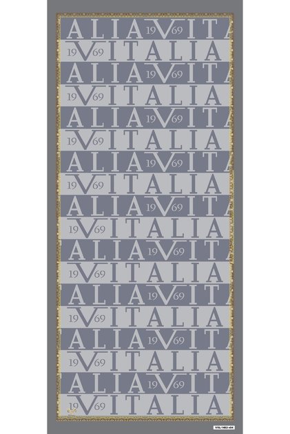 Logo Pattern Pavia Series with Shawl Hanger and Gift Set 90x200 Cm