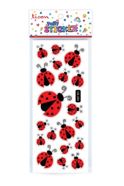Uğur Böceği 3d Yapışkanlı Sticker