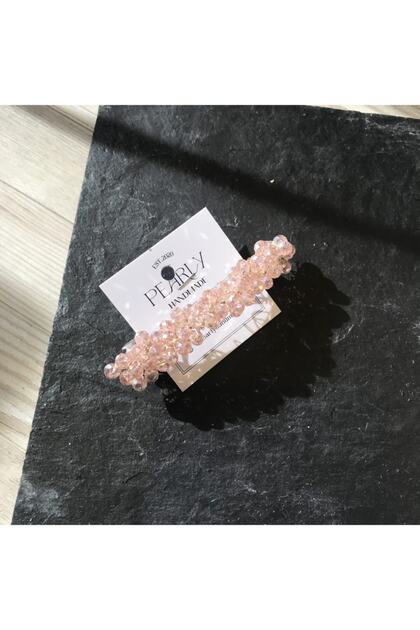 Pink Crystal Clip Hairpin