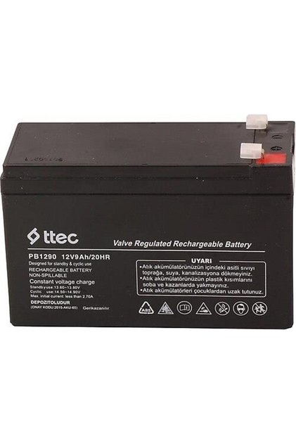 Ttec 12v 9ah Bakımsız Kuru Aku
