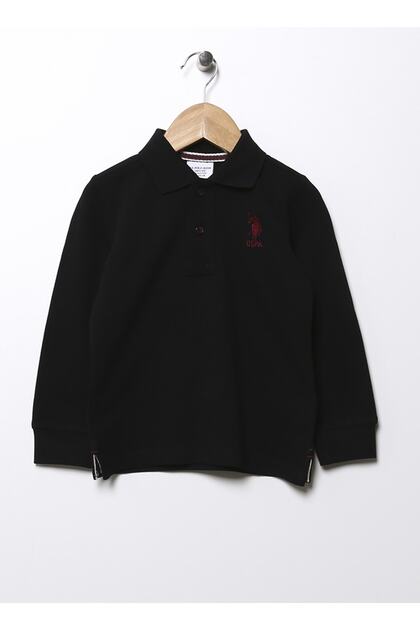 Plain Boy Black Sweatshirt Tp01kıdssk022