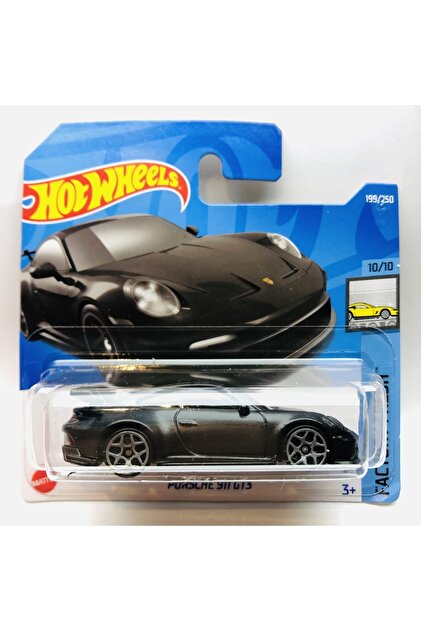 HOT WHEELS Yeni - New Porsche 911 Gt3 Black Mini Araba 1:64 Ölçek