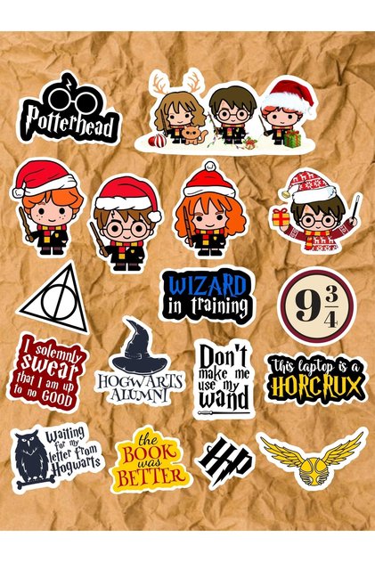 Set of 17 Laptop Notebook Tablet Stickers
