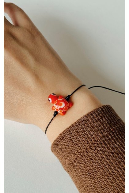 Handmade Murano Glass Turtle Bracelet / Gift