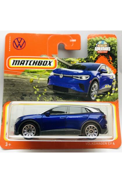 New - New Volkswagen Ev 4 Blue Mini Car 1:64 Scale Brand 44/100