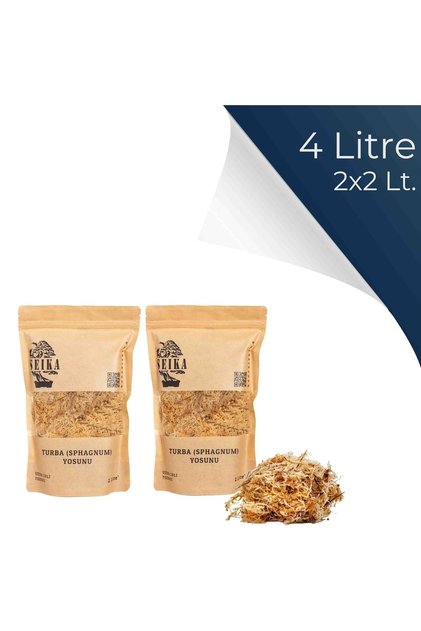 Turba Sphagnum Yosunu 1. Kalite 4 litre