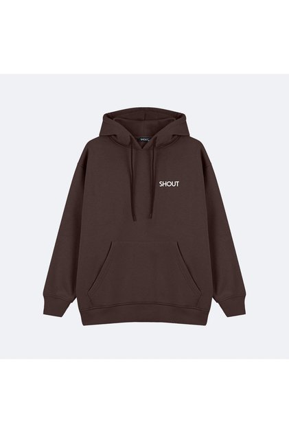 Oversize Coffee Bean Basic Unisex Hoodie