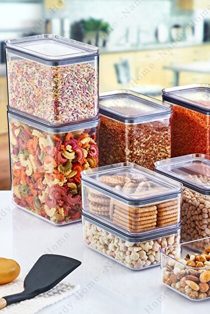 Nandy Home 1,75 Lt Dikdörtgen Contalı, Sızdırmaz Kapaklı Saklama