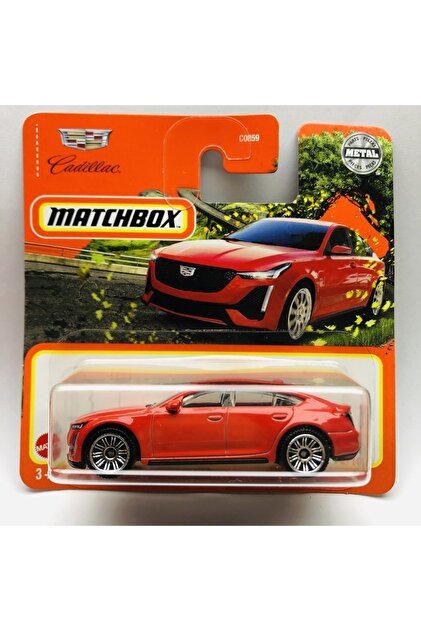 Matchbox Yeni - New 2021 Cadillac Ct5-v Red Mini Araba 1:64 Ölçek