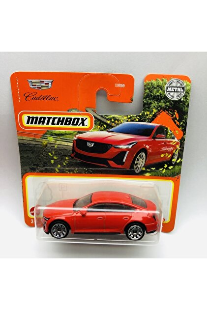 Matchbox Yeni - New 2021 Cadillac Ct5-v Red Mini Araba 1:64 Ölçek