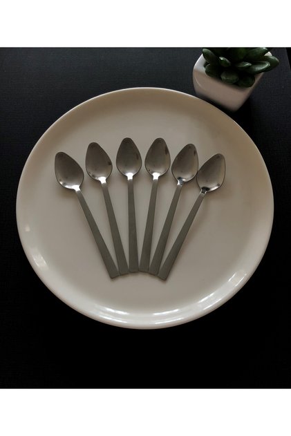 Stick Model Plain Plain Stainless Steel Teaspoon Set of 6