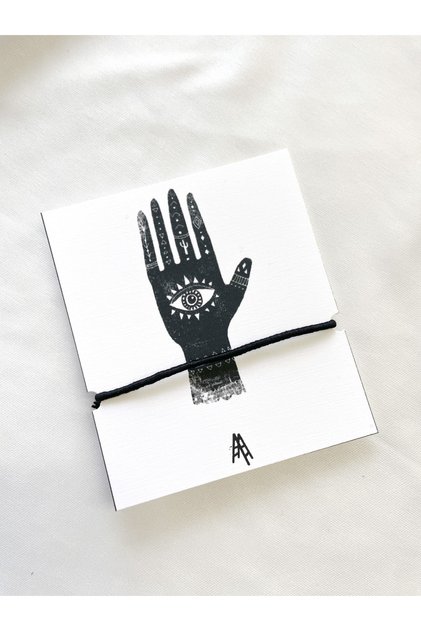 Retro Gothic Black Gift Bracelet with Authentic Card