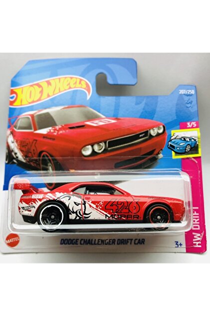 HOT WHEELS Dodge Challenger Drift Car 1:64 Ölçek Kırmızı - Fiyatı