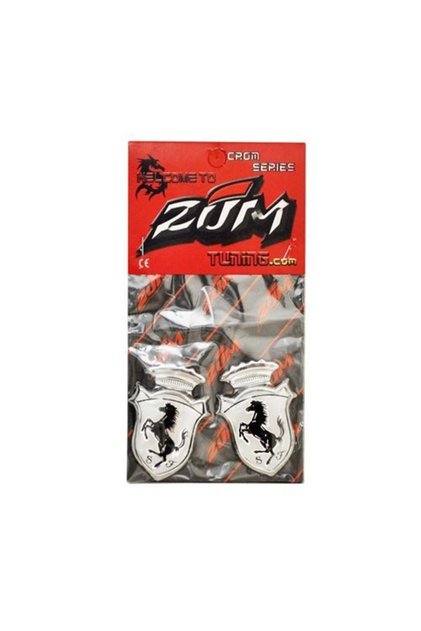 Arma Nickel Ferrari Emblem Zum White