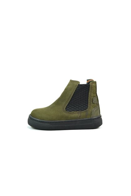 R.246 Genuine Leather Khaki & Cinnamon Zipped Orthopedic Baby Boy Boots