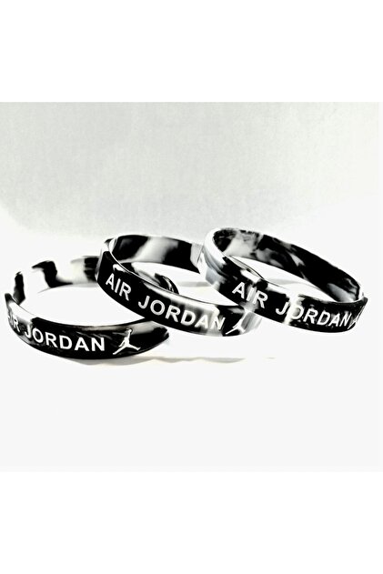 NBA Michael Jordan 3枚セット PurpleJam 3lü Siyah Gri Air Michael Jordan Basketbol Nba Bileklik