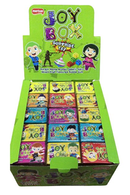 Mertsan Joy Box Süpriz Oyuncak Hediyel Sakız 4 gr /*60 Adet