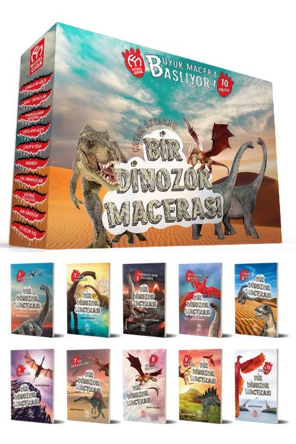 Model Çocuk Yayınları Dinosaur Adventure 10 Book Story Set