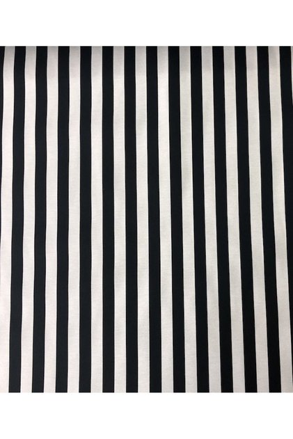 Black and White Thin Striped Fabric