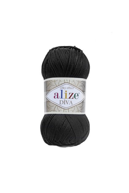 (5 Pieces) Diva 60 Black Hand Knitting Yarns Vest Blouse Tunic Yarn Supla Shawl Yarn