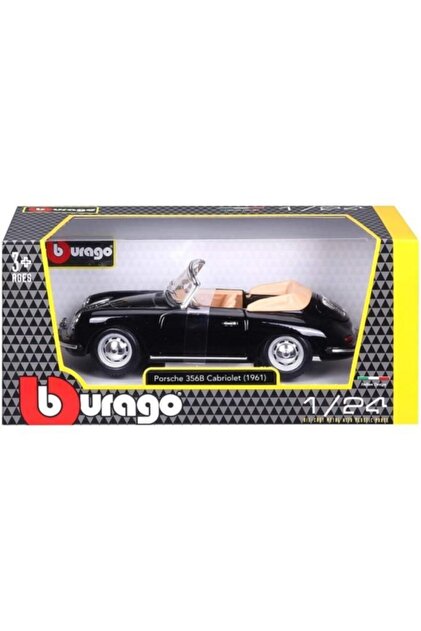 Burago Porsche 356b Cabriolet 1961 Model Klasik Araba 1/24 Ölçek