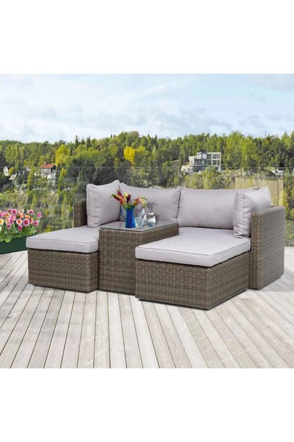 Minderli Rattan Oturma Grubu