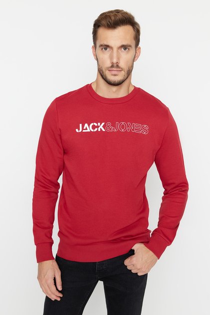 Kırmızı Erkek Sweatshirt