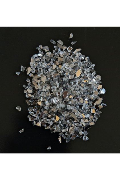 Çift Yönlü Ayna Granül Ayna Kırığı Ayna Tozu 1 Kg 2360-4000 Mikron 2,36-4,00 Mm