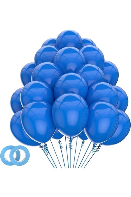 Balloon Shiny Metallic Helium Balloon 10 Pieces Navy Blue Color