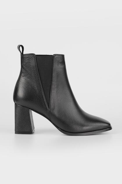 Women's Black Genuine Leather Boots & Booties Size 35-41