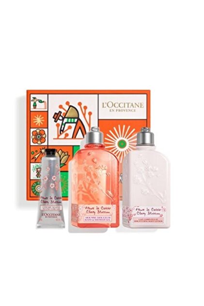 更新 新品未使用 L'OCCITANE 超お得セット 別売り可 L'Occitane Cherry Blossom Bodycare Gift Set - Kiraz Çiçeği Yılbaşı