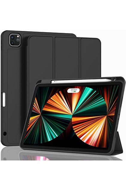 UnDePlus Apple Ipad Pro 12.9 5. Nesil 6. Nesil Kılıf Pen Charge