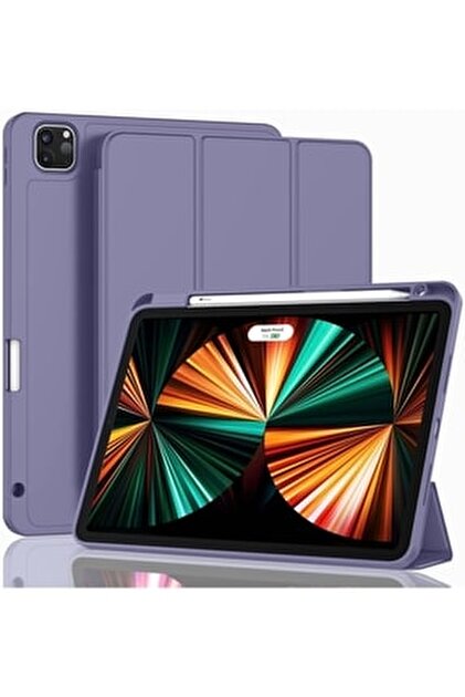 UnDePlus Apple Ipad Pro 12.9 5. Nesil 6. Nesil Kılıf Pen Charge