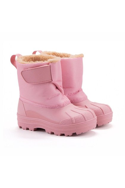 Çocuk Su Geçirmez Yağmur Kar Botu Pembe