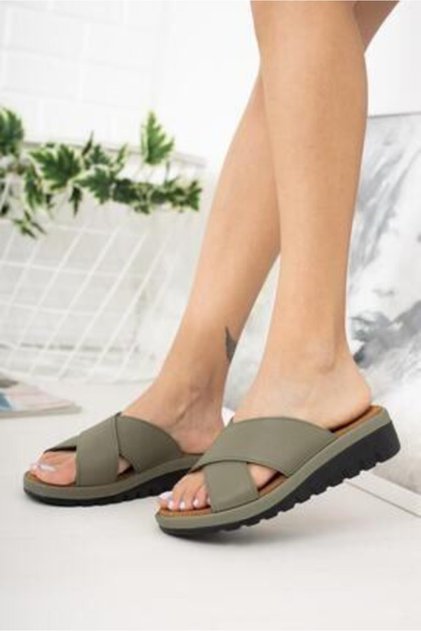 Women's Della Cross Comfort Slippers