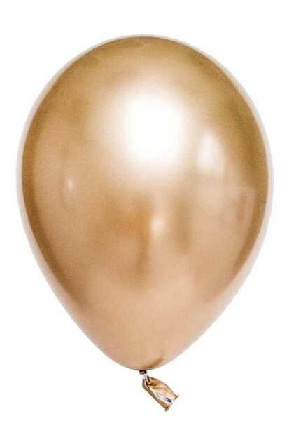 Gold Chrome Balloon 40 Cm - 10 Pieces