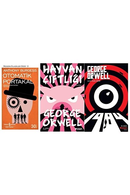 Can Yayınları Otomatik Portakal Hayvan Çiftliği 1984 ( 3 Kitap Set