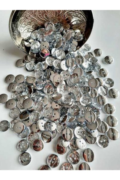 Transparent Crystal Button 15 Pack 15 Mm