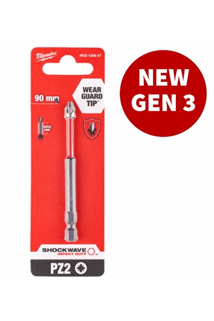 Milwaukee Pz2 Yıldız Bits Uç 90mm Cobalt Çelik Vida Sıkma Ucu
