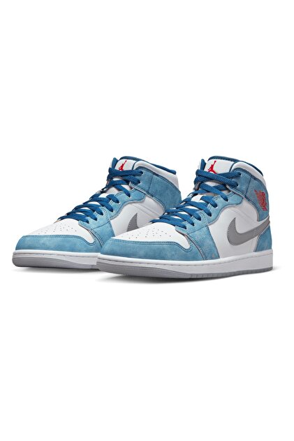 Nike Jordan 1 Mid Se French Blue Fire Red Dn3706-401 Erkek Spor