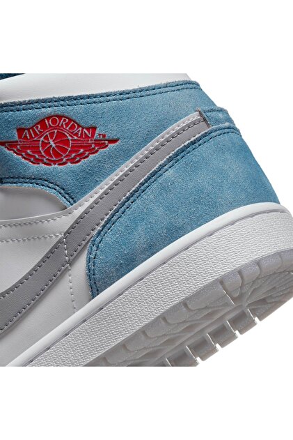 Nike Jordan 1 Mid Se French Blue Fire Red Dn3706-401 Erkek Spor