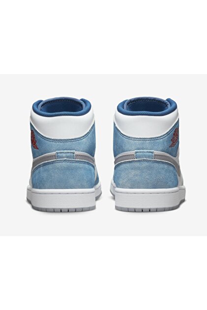 Nike Jordan 1 Mid Se French Blue Fire Red Dn3706-401 Erkek Spor