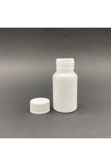 70 Cc White Polyethylene Hard Leak Proof Closed Sample Bottle (10 Pieces)