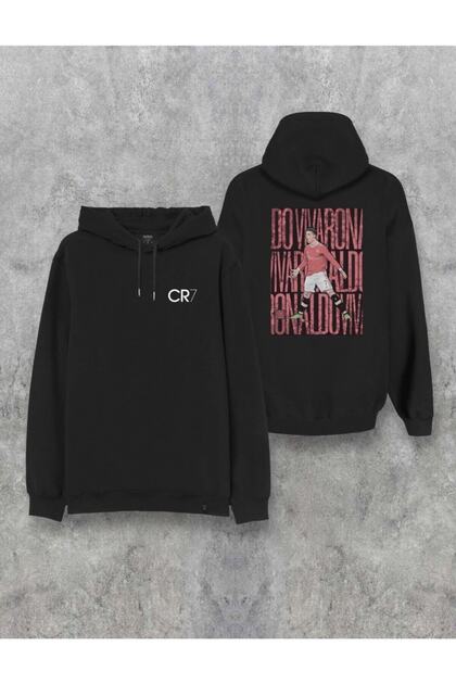 Cristiano Ronaldo Cr7 Double Sides Printed Design Hooded Unisex Hoodie