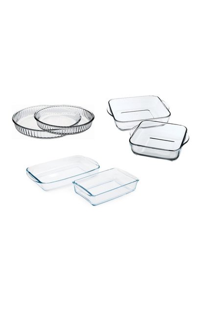 Pasabahce Borcam Glass Baking Tray Dowry Set 6 Pieces