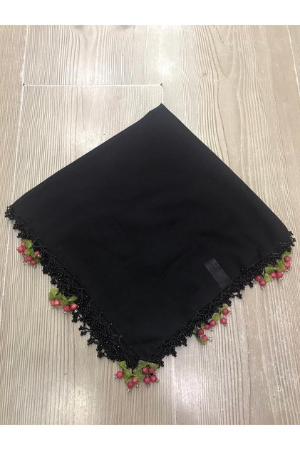 Siyah Kiraz Oyalı Boncuklu Yazmalar