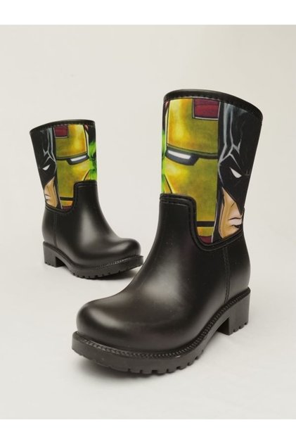 Batman Ironman Printed Waterproof Kindergarten Children's Rain Boots