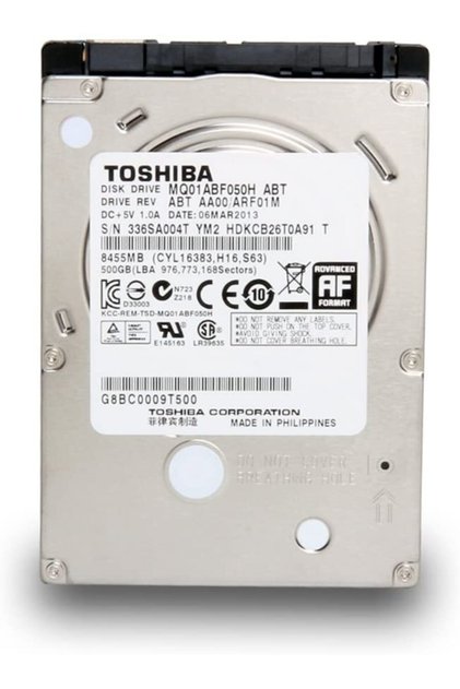 Toshıba Mq01abf050h, 2.5'' 500gb + 8gb Sshd, Hybrid Drive